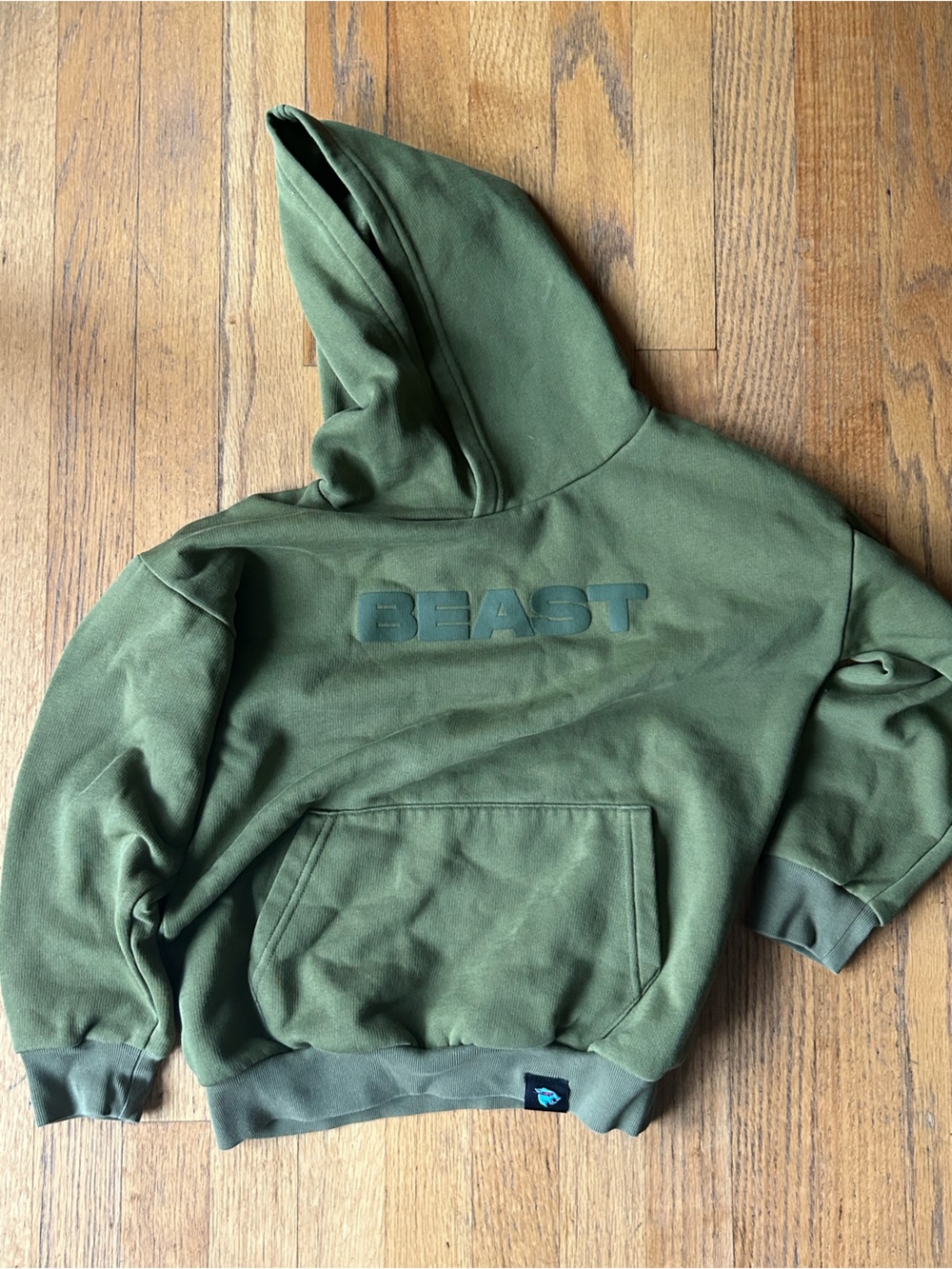 MrBeast Olive Green Men's Hoodie Sweatshirt
